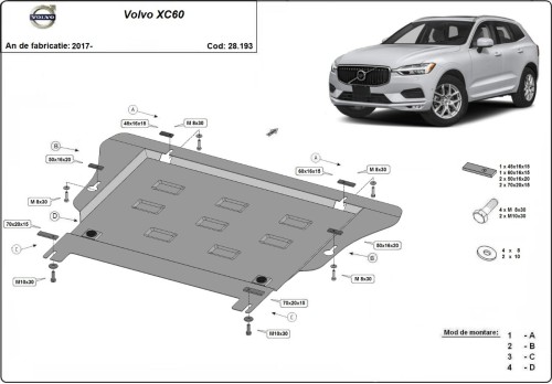Oceľový kryt zadného elektromotora Tesla Model Y AWD (2017-2026)