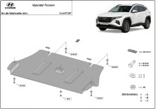 Oceľový kryt motora Hyundai Tucson (2021-2026)