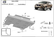 Hliníkový kryt motora Volvo XC60 (2010-2017)