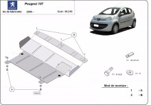 Stalowa Osłona pod silnik Peugeot 107 (2005-2014)