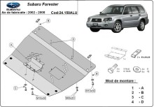 Hliníkový kryt motora Subaru Forester (2002-2008)