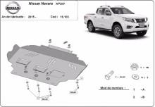 Stalowa Osłona pod silnik Nissan Navara NP300 - D23 (2015-2021)