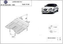 Stalowa Osłona pod silnik Lancia Delta 3 (2008-2014)