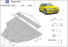 Stalowa Osłona pod silnik Peugeot 306 (1994-2002)