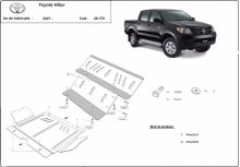 Oceľový kryt motora Toyota Hilux (2004-2015)