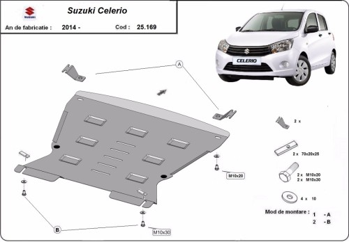 Oceľový kryt motora Suzuki Celerio (2014-2026)