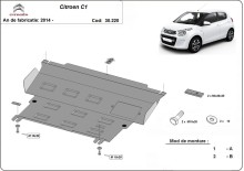 Oceľový kryt motora Citroen C1 (2014-2022)