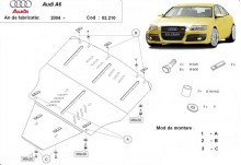 Oceľový kryt motora Audi A6 (2004-2011)