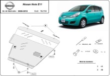 Oceľový kryt motora Nissan Note (2007-2013)
