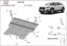 Oceľový kryt motora Audi Q2 (2016-2020)