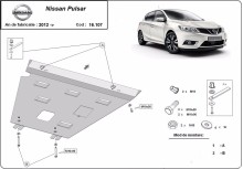 Oceľový kryt motora Nissan Qashqai (2012-2018)