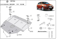 Oceľový kryt predného elektromotora Tesla Model Y AWD (2002-2009)