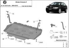 Aluminium Osłona pod silnik Skoda Octavia 2 (2004-2012)