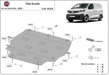 Stalowa Osłona pod silnik Fiat Scudo (2022-2026)