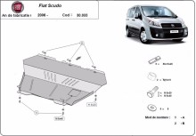 Oceľový kryt motora Fiat Scudo (2006-2016)