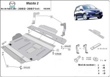 Oceľový kryt motora Mazda 3 (2003-2007)