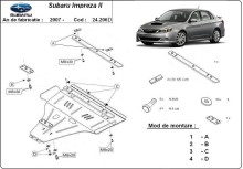 Stalowa Osłona pod silnik Subaru Impreza diesel (2007-2016)