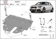 Oceľový kryt motora Audi A1 (2010-2017)