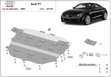 Oceľový kryt motora Audi TT (2006-2014)