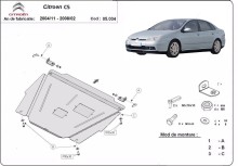 Oceľový kryt motora Citroen C5 (2004-2007)