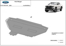 Hliníkový kryt chladiča Ford Ranger (2023-2026)