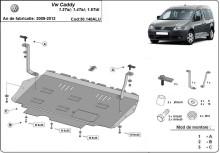 Hliníkový kryt motora Volkswagen Caddy (2009-2012)