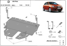 Oceľový kryt motora Volkswagen Sharan (2003-2009)