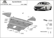 Oceľový kryt motora Hyundai Elantra (2021-2026)