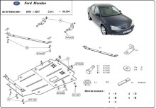 Oceľový kryt motora Ford Mondeo 3 (2000-2007)