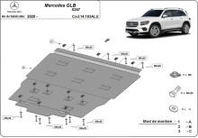 Hliníkový kryt motora Mercedes GLB (2020-2026)