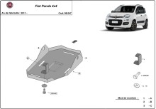Oceľový kryt diferenciálu	 Fiat Panda 4x4 (2011-2026)