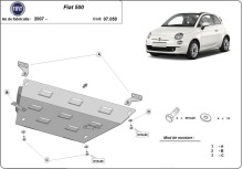 Oceľový kryt motora Fiat 500 (2007-2026)