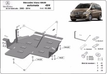 Oceľový kryt prevodovky Mercedes Viano (2003-2014)