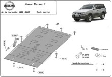 Oceľový kryt prevodovky Nissan Terrano (1992-2007)