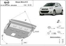 Oceľový kryt motora Nissan NV300 (2010-2016)