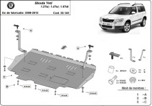 Stalowa Osłona pod silnik Skoda Yeti (2009-2012)