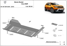 Oceľový kryt systému Start-Stop EGR Dacia Duster (2018-2020)