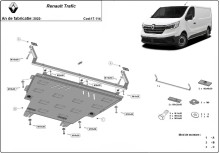 Oceľový kryt motora Renault Trafic (2022-2026)