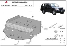 Stalowa Osłona skrzyni biegów Mitsubishi Pajero 3 (V60, V70) Vers. 2.0 (1999-2007)