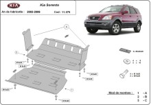 Oceľový kryt motora Kia Sportage (2001-2006)