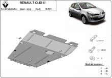 Stalowa Osłona pod silnik Renault Clio 3 (2005-2012)