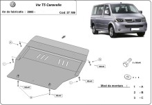Stalowa Osłona pod silnik Volkswagen T5 Caravelle (2003-2015)