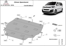 Hliníkový kryt motora Citroen Spacetourer (2016-2026)