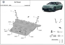 Oceľový kryt motora Volkswagen Passat (2024-2026)