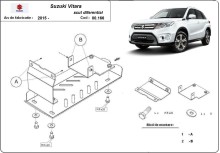 Hliníkový kryt diferenciálu Suzuki Vitara (2013-2025)