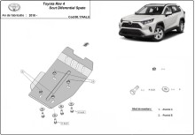 Hliníkový kryt diferenciálu Toyota RAV 4 (2018-2026)
