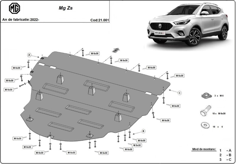 Oceľový kryt motora Volvo V60 (2022-2026)