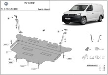 Hliníkový kryt motora Volkswagen Caddy (2020-2026)