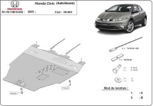 Oceľový kryt motora Honda Civic (hayon) (2005-2015)