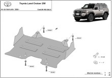 Hliníkový kryt motora Toyota Land Cruiser (2024-2026)